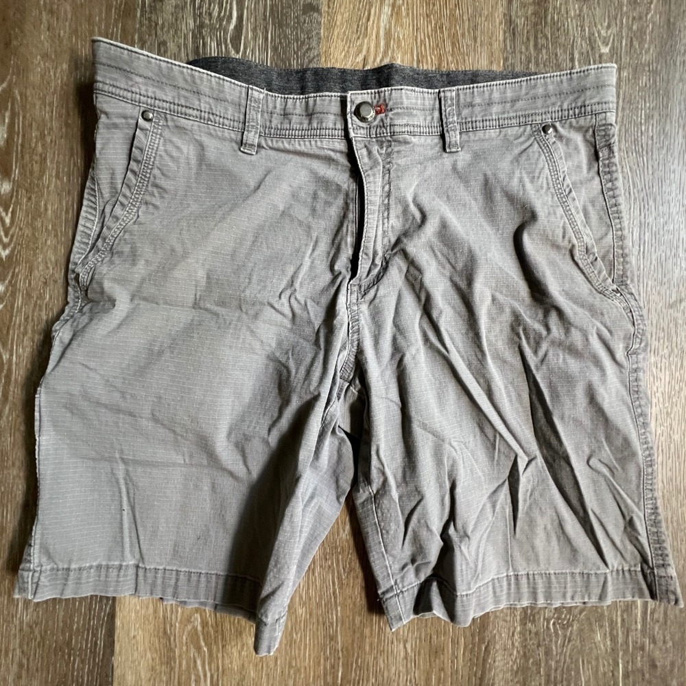 Weatherproof Vintage Shorts Mens 36 Charcoal Grey Ripstop Cargo Utility W8S100SC